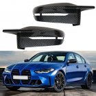 Carbon Fiber Rearview Mirror Cover Caps Replacement Compatible For 2021-2023 G80 M3 / G82 M4 / G83 M4 Replaces Parts 51167422719 51167422720 Left And Right Side 1 Pair carbon pattern