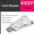 Card Reader 4 1 OTG Multi function Usb for Iphone ipad macbook android camera white
