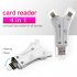 Card Reader 4 1 OTG Multi function Usb for Iphone ipad macbook android camera white