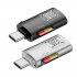 Card Reader USB C To USB3 0 SD Card Reader OTG Adapter USB Flash Disk Card Adapter For Smart Phone Laptop Tablet black