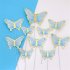 Cardboard Bronzing Cake  Decoration Butterfly Party Decorative Ornaments CP 659 off white