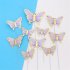 Cardboard Bronzing Cake  Decoration Butterfly Party Decorative Ornaments CP 659 off white