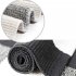 Carpet Doormat Cotton Plaid Floor Door Kitchen Bathroom Outdoor Porch Laundry Woven Carpet Black and white grid 60 130cm