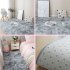 Carpet Tie Dyeing Plush Soft Floor Mat for Living Room Bedroom Anti slip Rug light grey 80x160cm