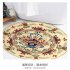 Carpets Living Room Hall  Printed Round Non Slip Floor Mat Computer Swivel Chair Cushion Decorative Retro round 80   80cm