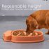 Carrot Shape Pet Slow Food Bowl Anti choking Large Capacity Puppy Feeding Tool Pet Supplies green