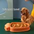 Carrot Shape Pet Slow Food Bowl Anti choking Large Capacity Puppy Feeding Tool Pet Supplies orange