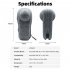 Carrying Case Compatible For One Rs One Inch Panoramic Action Camera Protective Storage Bag Accessories gray
