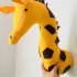 Cartoon Animal Head Shape Stuffed Wall Hanging Toys Kids Room Decoration giraffe