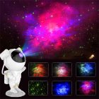 Cartoon Astronaut Projection Lamp Rotating Colorful Changing Kids Led Night Light Baby Bedroom Home Decoration Gift White