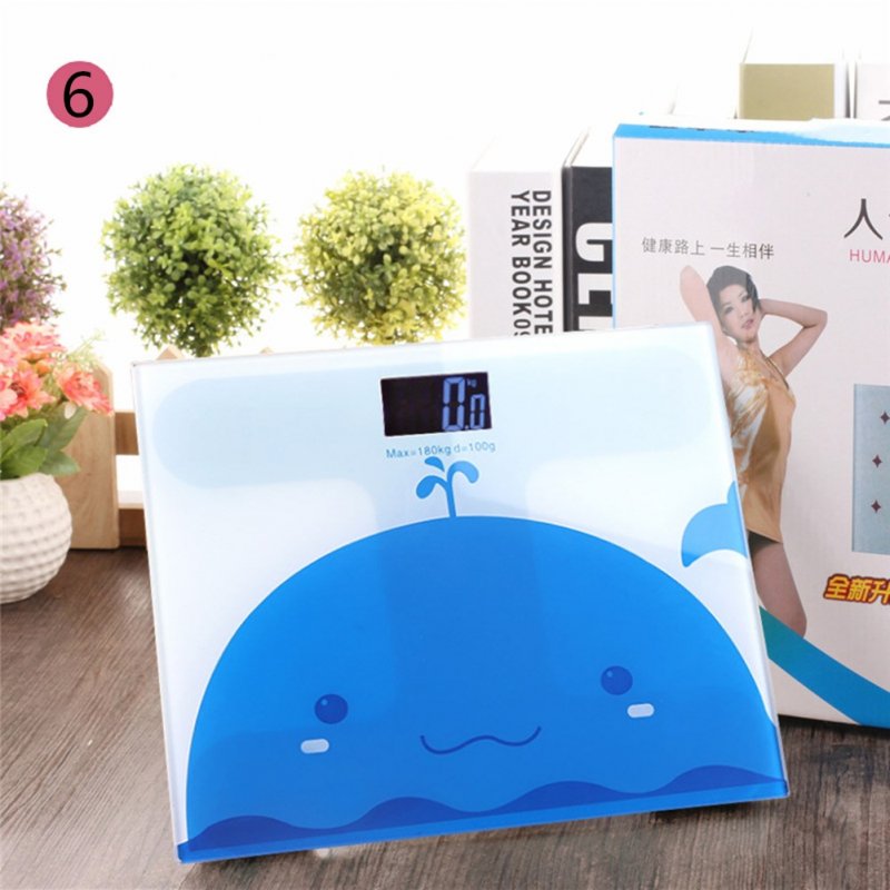 Cartoon Backlit Light Vision Household Cartoon Pattern Weighing Scale 21 * 25cm