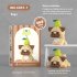 Cartoon Building Blocks Micro particle Cute Dog Series Doll Building Bricks For Kids Gifts Fans Collection 2pcs