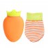 Cartoon Carrot Shape Silicone Hot Water Bag with Cover Cold Storage Microwave Heating Hand Warmer Yellow carrot