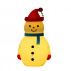 Cartoon Christmas Snowman Night Light With Hook High Brightness Energy Saving Battery Powered Xmas Tree Hanging Pendants red hat