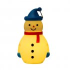 Cartoon Christmas Snowman Night Light With Hook High Brightness Energy Saving Battery Powered Xmas Tree Hanging Pendants blue hat