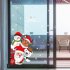 Cartoon Christmas Wall Sticker for Window Showcase Home Decor Decal 60 90cm