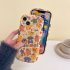 Cartoon Cute Animals Smart Phone Case Shockproof Protective Cover Scratch Resistant Protective Skin Compatible For IPhone 15 14 Pro Max 13 12 KD Liquid Circus A