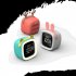 Cartoon Digital Clock  Timer Off Night Light  USB Rechargeable 1200mAh Battery Operated Cute Alarm Clock  12 24 Hour Switch  Date Temperature Display   No Headw