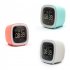 Cartoon Digital Clock  Timer Off Night Light  USB Rechargeable 1200mAh Battery Operated Cute Alarm Clock  12 24 Hour Switch  Date Temperature Display   No Headw