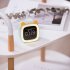 Cartoon Digital Clock  Timer Off Night Light  USB Rechargeable 1200mAh Battery Operated Cute Alarm Clock  12 24 Hour Switch  Date Temperature Display   No Headw