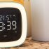 Cartoon Digital Clock  Timer Off Night Light  USB Rechargeable 1200mAh Battery Operated Cute Alarm Clock  12 24 Hour Switch  Date Temperature Display   No Headw