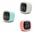 Cartoon Digital Clock  Timer Off Night Light  USB Rechargeable 1200mAh Battery Operated Cute Alarm Clock  12 24 Hour Switch  Date Temperature Display   No Headw