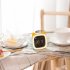 Cartoon Digital Clock  Timer Off Night Light  USB Rechargeable 1200mAh Battery Operated Cute Alarm Clock  12 24 Hour Switch  Date Temperature Display   No Headw