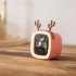 Cartoon Digital Clock  Timer Off Night Light  USB Rechargeable 1200mAh Battery Operated Cute Alarm Clock  12 24 Hour Switch  Date Temperature Display   No Headw