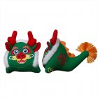 Cartoon Dragon Plush Doll Chinese Dragon Plush Toys Soft Stuffed Anime Animal Plushies For New Years Gifts Home Decor A green 12cm