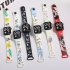 Cartoon Earth Electronic Wrist Watch Color Printing Led Square Dial Watch For Student 12