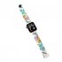Cartoon Earth Electronic Wrist Watch Color Printing Led Square Dial Watch For Student 12
