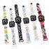 Cartoon Earth Electronic Wrist Watch Color Printing Led Square Dial Watch For Student 12