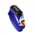 Cartoon Electronic Watch For Men Women Cartoon Doll Touch Screen Wrist Watch For Student A Sapphire Blue