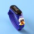 Cartoon Electronic Watch For Men Women Cartoon Doll Touch Screen Wrist Watch For Student A Sapphire Blue