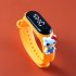 Cartoon Electronic Watch For Men Women Cartoon Doll Touch Screen Wrist Watch For Student A Sapphire Blue