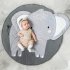 Cartoon Elephant Printing Baby Mat Round Carpet Cotton Newborn Infant Crawling Blanket Kids Room Decor Elephant
