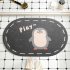 Cartoon Floor Mats Absorbent Quick Dry Foot Mat Rug for Bathroom Bedroom 40 60cm penguin
