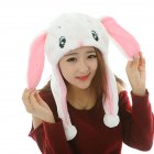 Cartoon Kids Children Plush Animal Hat Costume Cap Cute Soft Toy Headgear White big ear rabbit