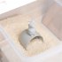 Cartoon Mouse Shaped Rice Scoop Grain Measuring  Cup Kitchen Accessories Light grey
