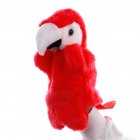 Cartoon Parrot Hand Puppet Cute Bird Animal Toy Storytelling Prop Red 27cm