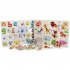 Cartoon Pattern Wooden Nail Puzzle Hand Grab Board Early Educational Toy for Kids