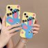 Cartoon Polka Dot Rabbit Phone Case Precise Hole Position Shockproof Protective Cover Compatible For iPhone 15 14 Pro Max 13 12 liquid sticker polkadot rabbit 1
