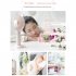 Cartoon Portable Mini Fan With Led Light Strong Wind Handheld Electric Fan With Mobile Phone Holder Navy blue