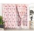 Cartoon Printed Window Curtains Hollow Out Drape for Home Kids Room Shade Pink 1   2 5m high pole