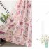 Cartoon Printed Window Curtains Hollow Out Drape for Home Kids Room Shade Pink yarn 1   2 5m high pole