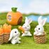 Cartoon Rabbit Easter Animal Model Micro Landscape Home Decor Garden Decoration Accessories  3