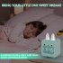 Cartoon Rabbit shaped Silicone Intelligent Alarm  Clock Rechargeable Voice Timekeeping Custom Music Clock With Night Light For Children Green