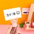 Cartoon Shaped Message Clips Picture Frames Home Business Desktop Card Holder Color cat