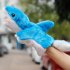 Cartoon Shark Hand Puppet Cute Plush Animal Hand Toy Parent child Interactive Toys Gray 28cm