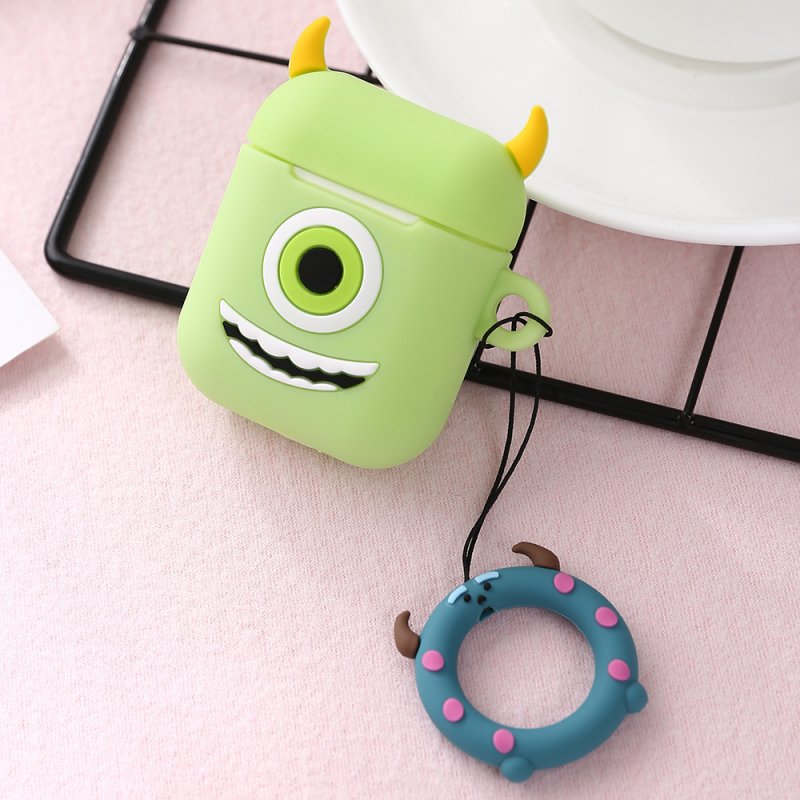Cartoon Silicone Soft Shell Protective Case for IOS Airpods Wireless Bluetooth Headset Charging Box 1#